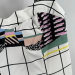 & Other Stories & Other Stories Dress Size 4 Mini Retro Print Graphic Grid Skater Balconette Photo 9