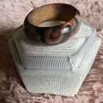 Retro Totem Pattern Ethnic Wooden Neutral Ring Size 8 Multiple Photo 0