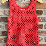 Madewell Open Knit Sweater Tank in Himalayan Orange, XS Photo 0