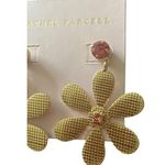 Rachel Parcell NWT--GOLD TONE FLOWER EARRINGS Beautiful gold plated flower earrings with pink stones, durable and shiny, nickel free for sensitive ears, brand new Photo 2