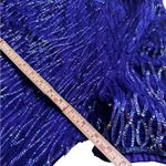 Laurence Kazar  Vintage Beaded Purple Sequin Silk Party Dress Size XL in EUC Photo 8