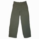 Three Dots Olive Green Wide-Leg Pants pull on elastic waist scandi girl comfort Photo 1