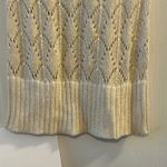 Cache Women Beige Metallic Knit V Neck Short Sleeve Tunic Top Size S Photo 6