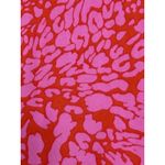 VICI One Shoulder Ruffle Dress Pink Orange Animal Print Sleeveless - Size Med Photo 4