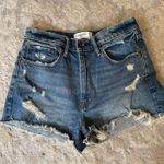 Abercrombie & Fitch Abercrombie Mom Jean Shorts Distressed High Rise Photo 0