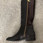 Michael Kors Hamilton Tall Leather Brown Boots 7M Photo 6