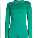 DSG Momentum Seamless 1/4 Zip Melted Emerald Fair Isle Arhletoc Top Size XL Green Photo 1