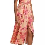 Ramy Brook  Luna Floral Halter Midi Dress Wild Pink Combo Womens Size 10 Photo 2