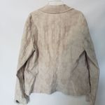 Mimi Maternity Floral Brocade Womens Blazer Sz M Cottagecore Single Button Soft Tan Photo 6