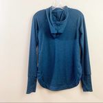 Athleta  Uptempo Teal/Black Marled Hoodie Long Sleeve Top Photo 9