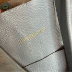 Persaman New York Large Slouchy Pebbled Leather Tote Light Blue Shoulder Bag Photo 5