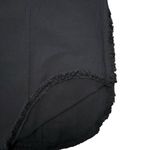 ZARA  Trafaluc Short Sleeve Round Hem Fringe Trim Black Top Women’s XS ACADEMIA Photo 3