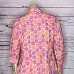 Foxcroft  NYC Wrinkle Free NWT Size 16 Citrus Fruit Roll-Tab Sleeve Button Shirt Photo 4