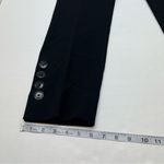 Max Mara Straight Leg Pants Women Size 8 Black Side Buttons Triacetate Polyester Photo 13