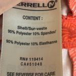 Merrell  Shirt Women's Size Large Opti-Wick Floral Outdoor Orange Photo 3