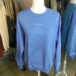 Gildan Blue Embroidered Crewneck Sweatshirt "Be Kind" Photo 0