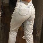 American Eagle stretch light wash ripped mom jeans Photo 3