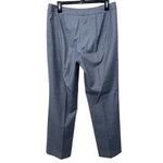 Lafayette 148 Women's Pants | Menswear | Virgin Wool Blend Navy & White Size 10 Photo 2