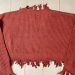 Zaful NWT - - Women’s Burgundy Distressed Sweater - One Size. Photo 5