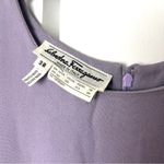 Salvatore Ferragamo Silk Sleeveless Shift Dress in Lilac Purple Vintage Photo 8
