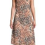 Paige Cicely Silk Faded Leopard Print Slip Dress Size XS NWT Sleeveless Knee Photo 0
