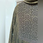 Anthropologie | Saturday Sunday Moss Green Crochet Back Swing Dress Size XS Photo 11