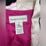draper's & damon's Draper’s & Damon’s pink floral 100% silk blazer sz 12 Photo 2