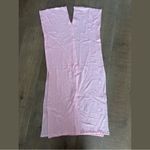 bao bamboo light pink gauze 100% cotton high slit coverup dress Size undefined Photo 2