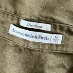 Abercrombie & Fitch  Army Green Utility Oversized Button Up Shirt, Size Medium Photo 2