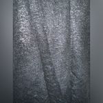 Joie  Black Silver Shimmer 100% Linen Round Neck Relaxed Fit Tee‎ Size M EUC Photo 2