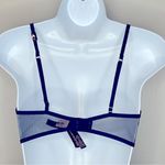 Victoria's Secret Victorias‎ Secret Navy Blue Unlined Dragon Lace Balconette Bra Size 34 C NWT Photo 4