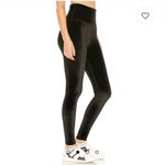 Beyond Yoga  Black Velvet Motion High‎ Waisted Midi Leggings Size S Photo 1