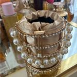 Elegant Gold Pearl Handle Bag Photo 2