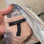 BCBGMAXAZRIA BCBG Tasi black and white striped sequin lace dress size 6 Photo 3