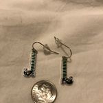 Halloween Witch Legs Earrings Jewelry Black Green Photo 13