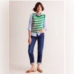 NEW! Boden Catriona Stripe Sweater Tank Green Photo 2