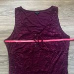 Torrid Wine Lace Lace-up Sleeveless Bodysuit Size L Fall Halloween Party Holiday Photo 5