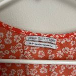 Urban Outfitters Taylor Floral Orange Tie Front Romper (XS) Photo 3