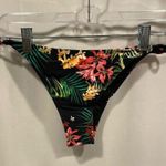 DIXXON NWT black tropical skimpy floral bikini bottoms Gili tanning suit swim Pink Size XL Photo 0