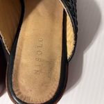 Nisolo black leather pointy toe slide mules shoe women size 8 Photo 6