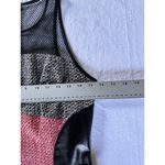 Sachin + Babi Short Dress Sleeveless Red Black Tweed Mesh Vegan Leather… Photo 12