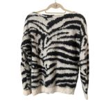 Maje Angora Zebra Print Sweater Sz 1 (Small) Photo 2