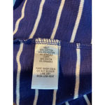 Lulus NWT  Women’s Blue Stripe Crop Top‎ Cross Back Large 0186 Juniors Photo 7