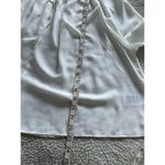 Madewell $98 Women's Nayla Boho Long Sleeve Tie Top, Winter White Size XL Photo 9