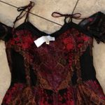 Kendall + Kylie Black and red patterned cold shoulder romper  Photo 3