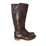 UGG  Australia Amberlee Espresso Leather Equestrian Style Boots, Size 9.5 Photo 1