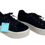 NWT Leather Sketchers Martha Stewart Plateau Sneakers. SZ.9. Black Photo 0