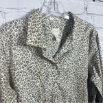 Chico's Women's  White Cheetah Print Button Down Dress Blouse Size 3 (A29) Photo 1