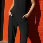 Athleta Black Brooklyn Jumpsuit Sz.0 Photo 0