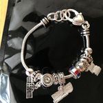 Patriotic Charm Bracelet USA Capitol Building Flag Photo 4